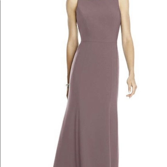 After Six French Truffle Bridesmaid Dress - Picture 7 of 8